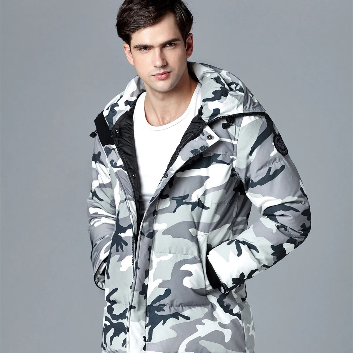 men's clothing 2018 new autumn and winter thick down jacket men 112.98