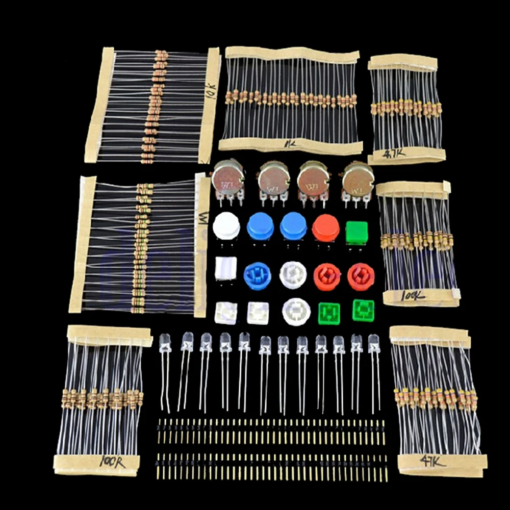 Elecrow Electronic Resistor Kit for Arduino UNO R3 DIY Starter Kit 20 Kinds LED Potentiometer