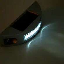 4 шт. 6 светодиодный солнечный дорожный светильник с гвоздями для сада и лужайки Открытый водонепроницаемые лампы Белый