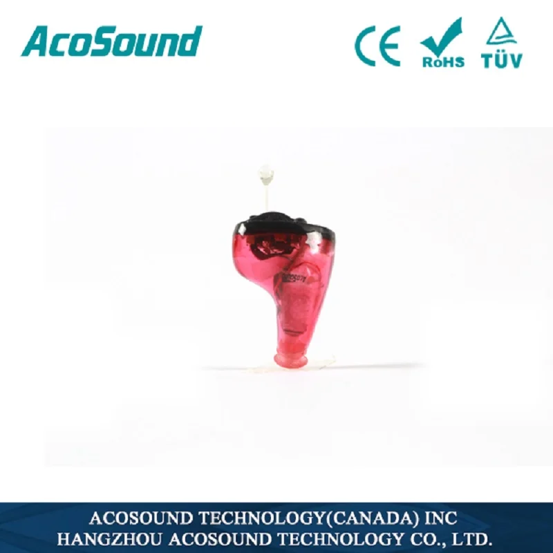 AcoSound уход за ушами, невидимые Цифровые слуховые аппараты CIC 610IF, мини-усилитель звука в ухо, программируемые слуховые аппараты, слуховое устройство - Цвет: right ear