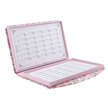 

60 Colors Nail Art Color Chart Nail Art Color Showing Shelf Nail Gel Polish Display Book Board 21 x 4 x 16 cm