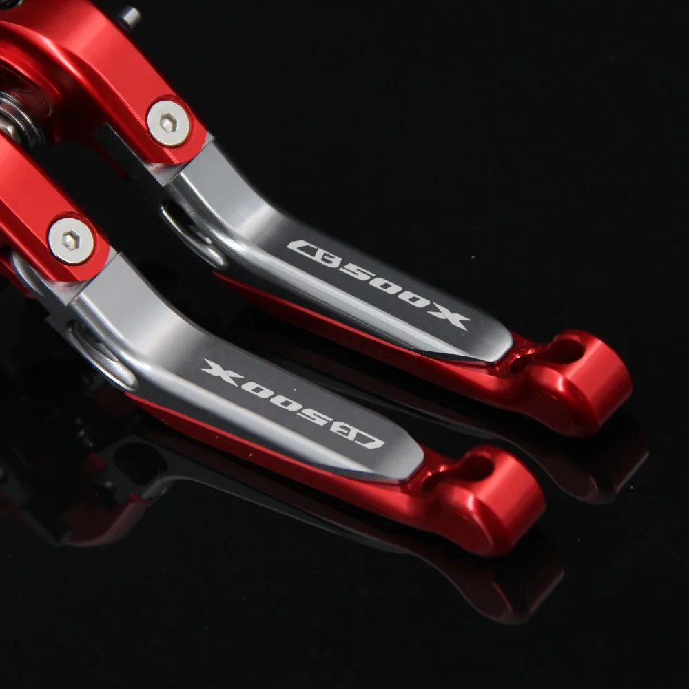 

RiderJacky LOGO "CB500X" Motorcycle CNC Brake Clutch Levers For Honda CB500X 2013-2018 2016 2017 Adjustable Extendable Foldable
