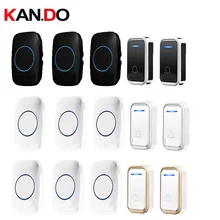 Звонок комплекты 2 излучатель 3 ресиверы беспроводной дверной звонок набор по 110-220 В дверной звонок ip44 300 м двери звонок дверной кольцо для вилла использовать