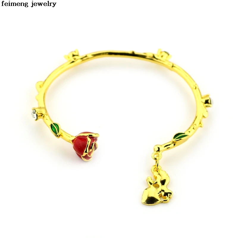Beauty And The Beast Rose Bracelet