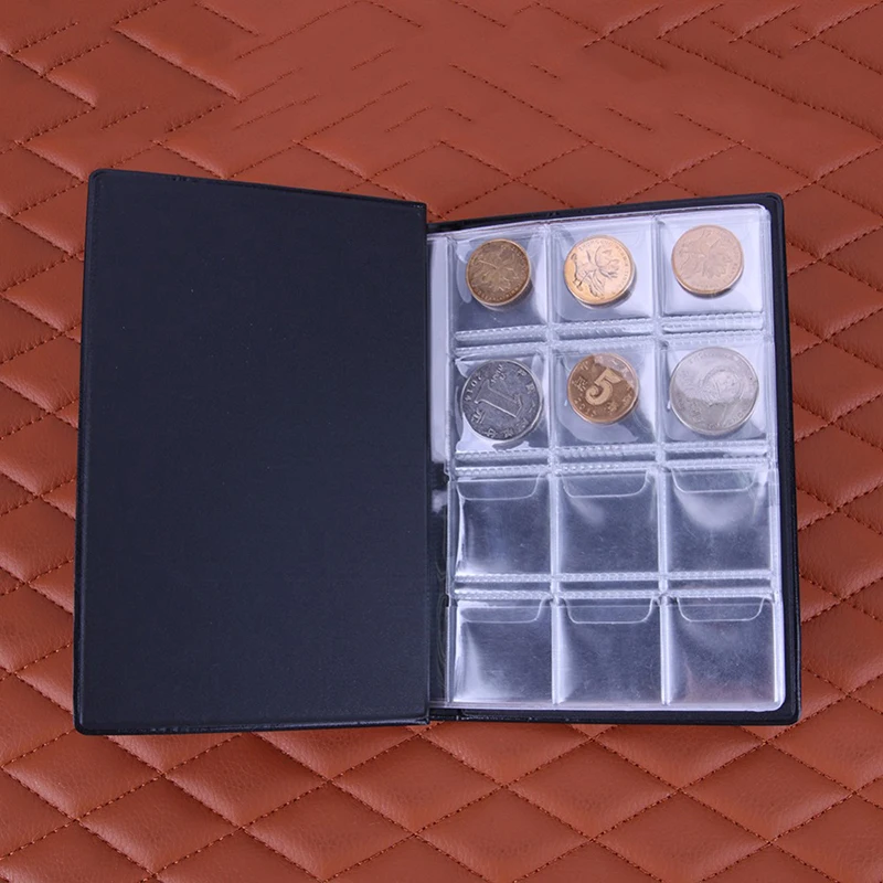 

2019 New Mini Russian Coin Album 10 Page 120 Units Pocket Coin Collection Book Coin Protection Album Red Black Blue 3 Colors