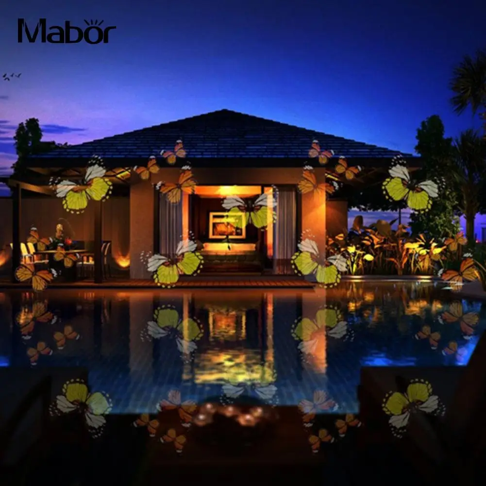 

12 Patterns Projection Lamp Christmas Outdoor Party Landscape Home Decoration