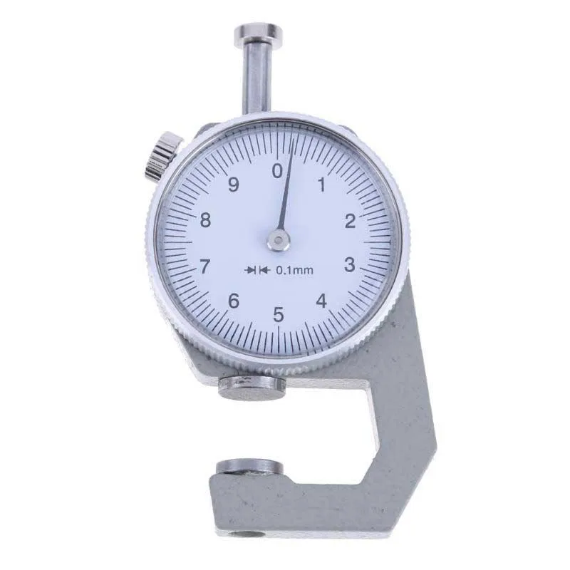 0 to 10mm Range Measuring Tool 0.1mm Resolution Round Dial Thickness Gaugein Width Measuring