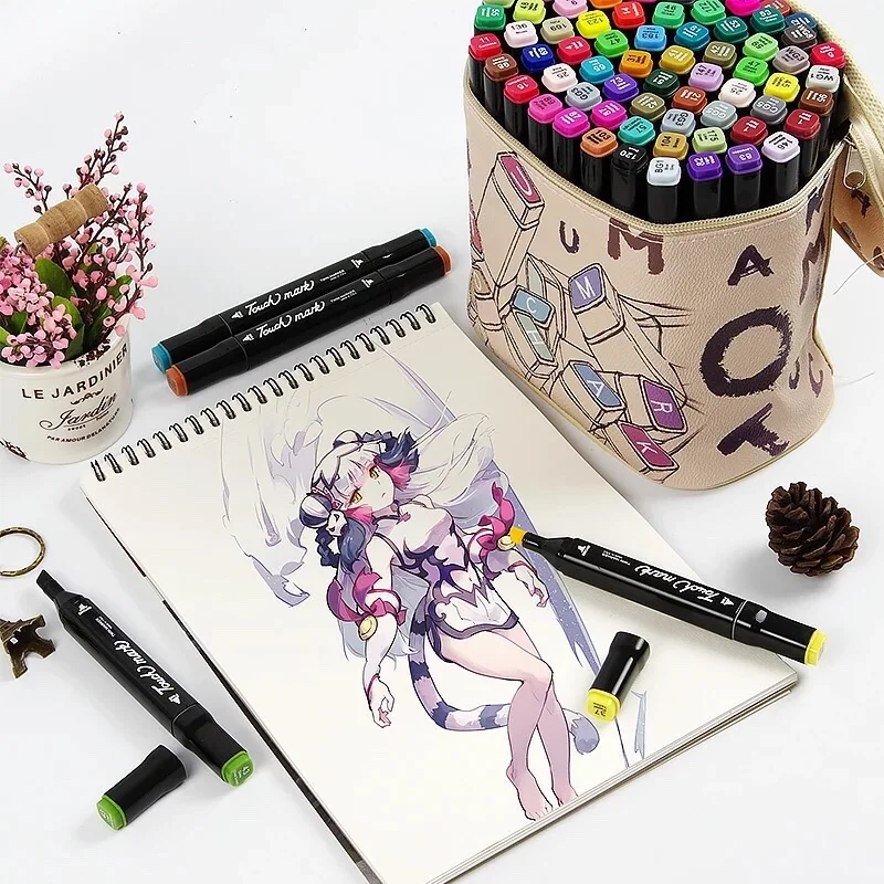 

40colors/set Mark pen touch mark Anime / Hand-painted / Clothing / Interior / Architectural design Three generations of oil Oily