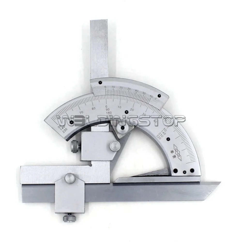 Universal Bevel Protractor 320 Degree Angular Dial Stainless Steel