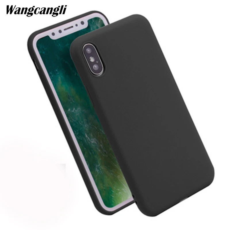 

Solid Color Silicone Couples Cases For iphone XR X XS Max 6 6S 7 8 Plus Cute Candy Color Soft Simple Fashion Phone Case NEW