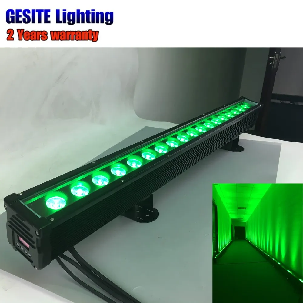 Luz do Estágio 4 Pcs e lot180pcs 18 w Rgbwa uv 6em1 Rgbwa Led Wall Washer Luz 13 4 PCSLOT180pcs * 18 W RGBWA UV