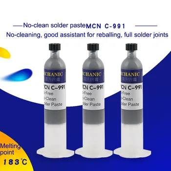 

MECHANIC C-991 No Clean Solder Paste High Resistance Strong Activity Tin Paste For Motherboard PCB Repair
