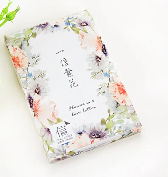 

14.3cm*9.3cm flower letter paper postcard(1pack=30pieces)