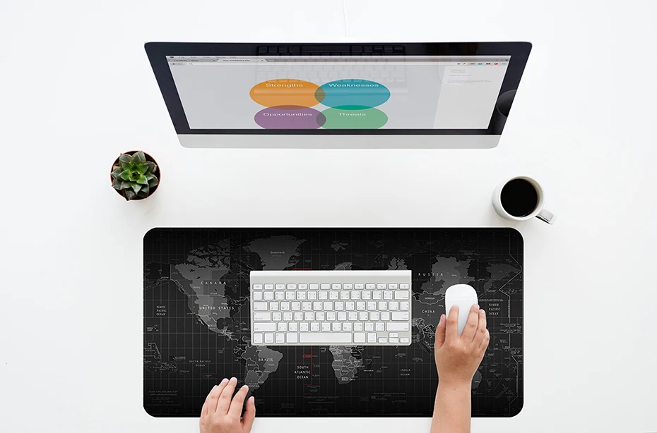 Gaming Mouse Pad Computer Mousepad Large Mouse Pad Gamer Big Mouse Mat Mousepad Rug XL World Map Mause Pad Mat Keyboard Game Mat (3)