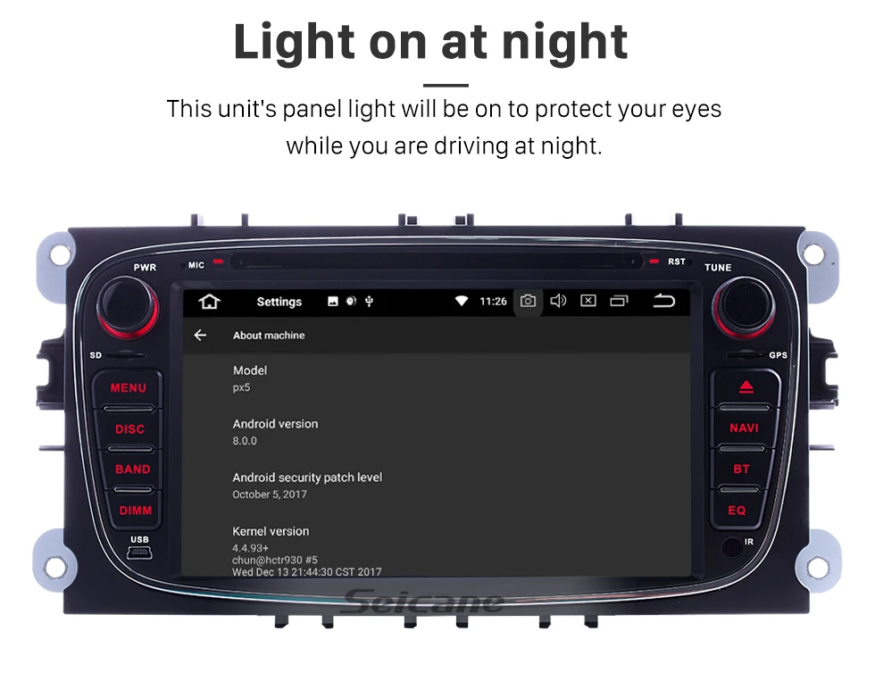 Discount Seicane 2Din Android 8.0 7" Car Radio GPS Multimedia Player Head Unit For Ford Focus TRANSIT CONNECT MONDEO S-max 20