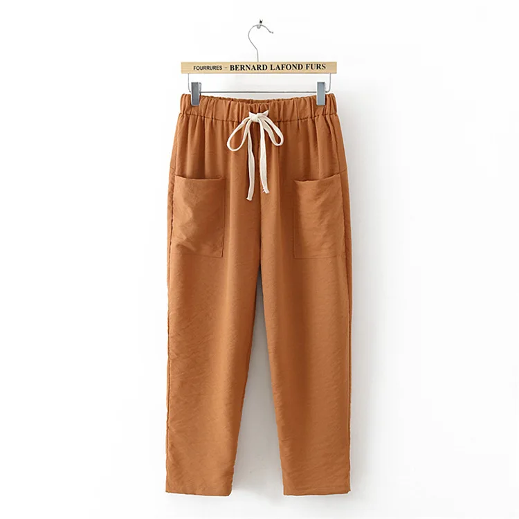 Drawstring Detail solid Peg Pants