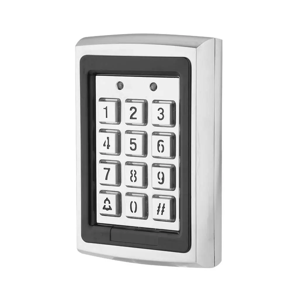 LIBO 125KHz RFID Standalone Access Control Keypad Access Controller Reader 1000 Users with 10 RFID Keychains for Door Lock Entry Security System