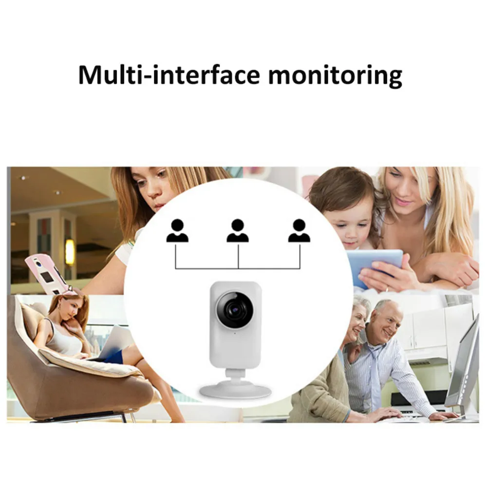 Беспроводная Цифровая видеоняня HD 720P Мини Wi Fi беспроводная сеть P2P безопасность