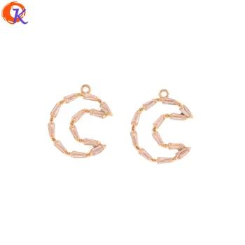 

Cordial Design 10Pcs 14*17MM Jewelry Accessories/DIY Making/CZ Charms/Genuine Gold Plating/Hand Made/Pendant/Earring Findings