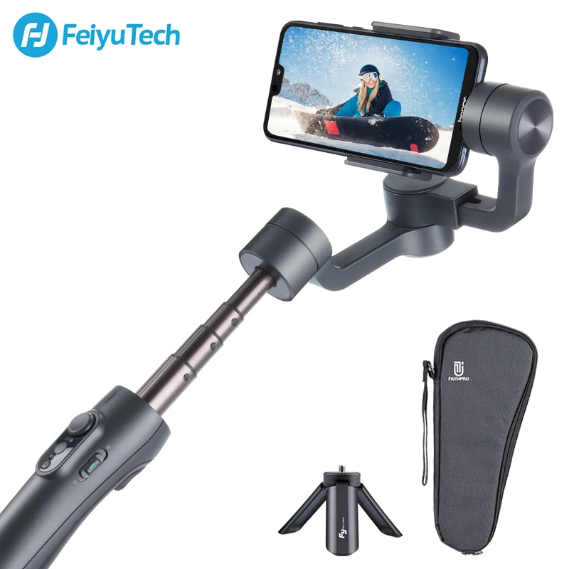 FeiyuTech Vimble 2/Vlog pocket Stabilizer 3-Axis Handheld Smartphone Gimbal Extension Pole Tripod f