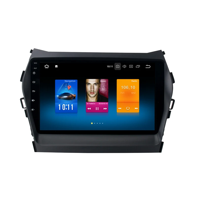 Discount Android 8.0 car GPS radio player for Hyundai Santa fe IX45 2013-2016 with Octa core px5 4G RAM wifi 4g usb auto Multimedia 0