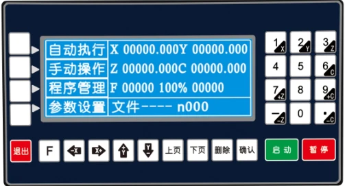 4 Axis controller panel