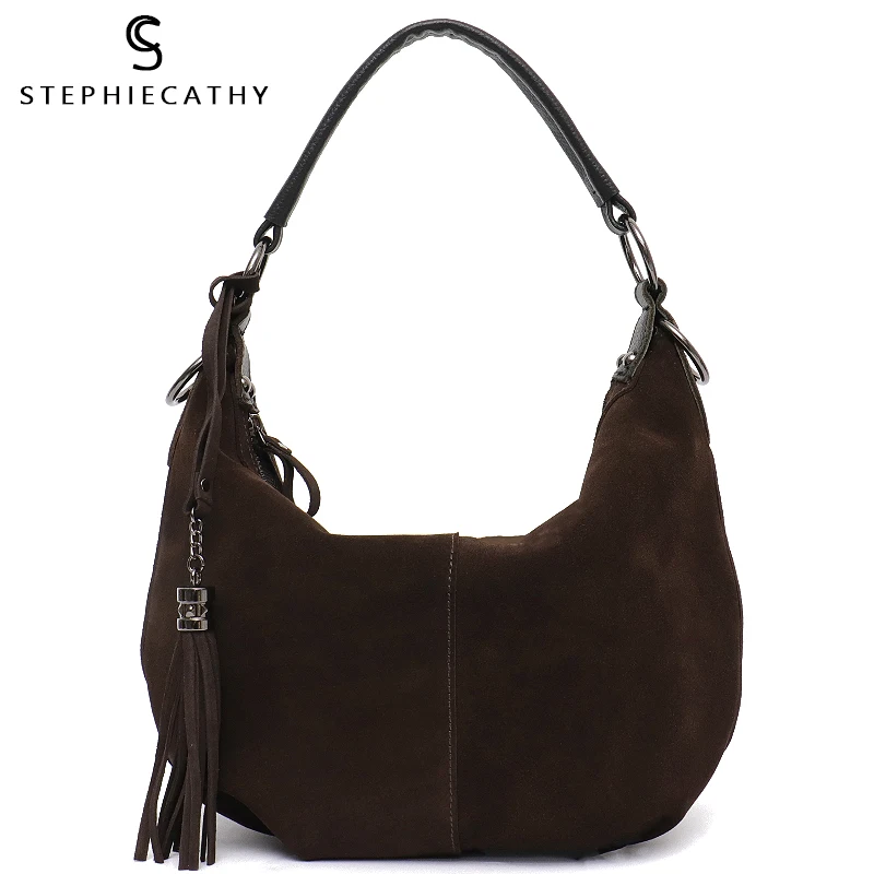 SC المرأة الحقيقي انقسام جلد الغزال حقيبة كتف الإناث وسادة الترفيه Nubbuck حقيبة يد كاجوال الأفاق رسول أعلى-حقائب بيد SC المرأة الحقيقي انقسام جلد الغزال حقيبة كتف الإناث وسادة الترفيه Nubbuck حقيبة يد كاجوال الأفاق رسول أعلى-حقائب بيد