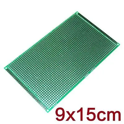 1 шт. 9x15 см двухсторонняя плата DIY Прототип бумаги PCB 6 мм | Электронные компоненты и