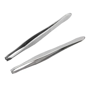 

Eyebrow Tweezer Women Stainless Steel Eyebrow Clipper False Eyelash Extension Applicator Tweezer Hair Removal Brow Clips Tool MP