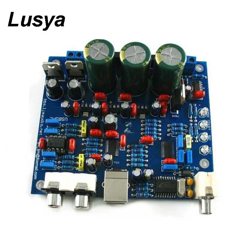 CS8416+CS4398 DAC DIY Kit with USB Coaxial 24/192K Decoder 32K-192K/24Bit AC15V for Hifi Amplifier F4-002