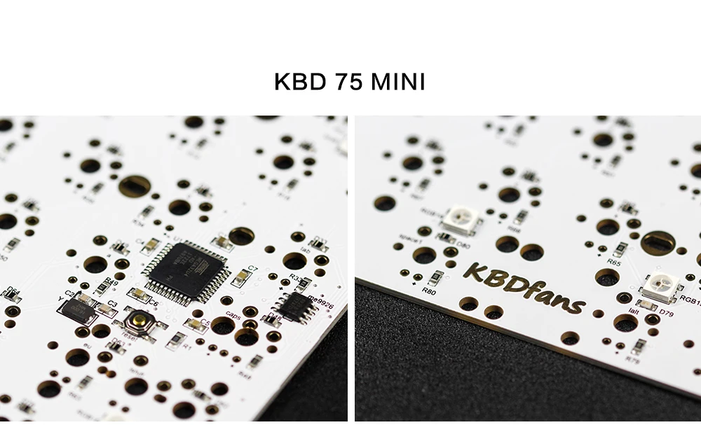 KBD75 REV 2,0 PCB(USB TYPE-C) kbd75 pcb alu plate