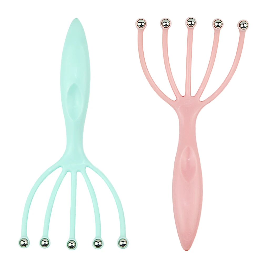 

Five Finger Head Massager Roller Scalp Body Care Head Massager Stainless Steel Rolling Body Relax Promote blood circulation