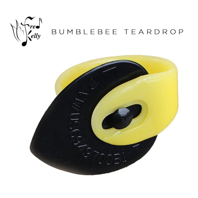 

Fred Kelly Pick Delrin Bumblebee Jazz / Tear Drop Guitar Pick