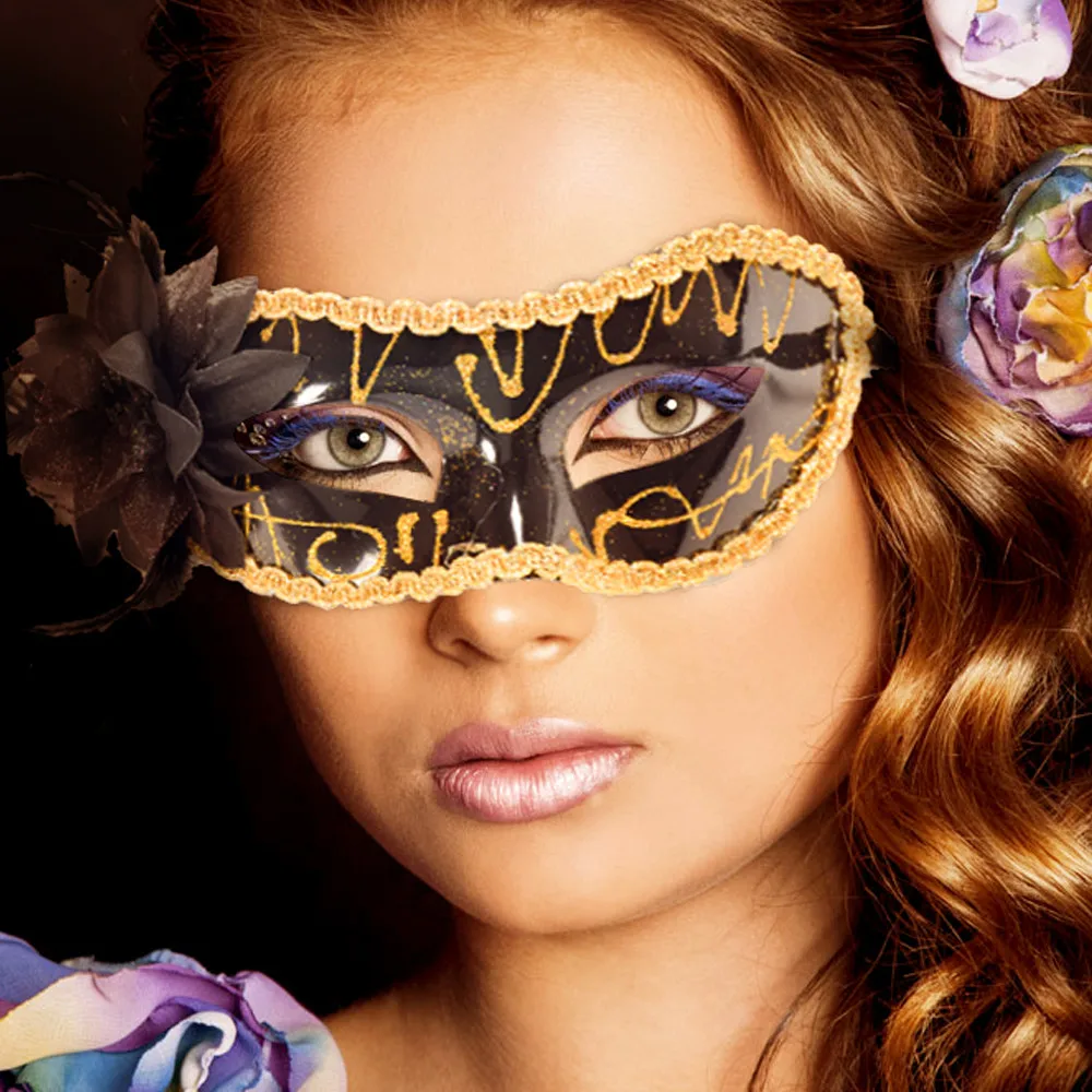 

Stylish Wild Mask 1PC Sexy Women Black Lace Eye Face Mask Masquerade Party Ball Prom Costume Charms High Quality Mask 24 L0329