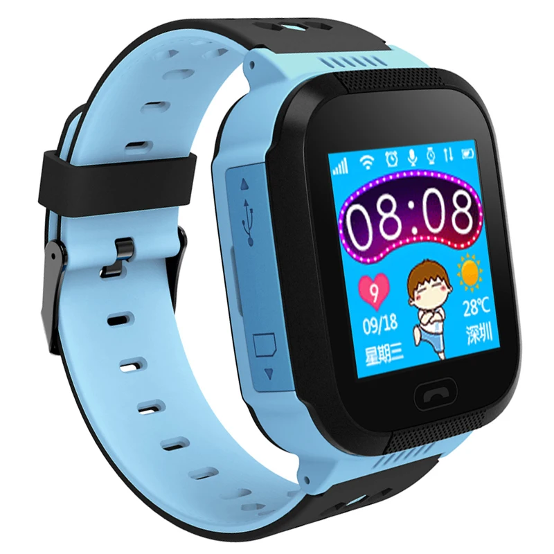 

2019LIGE Smart Watch Child Baby Watch SOS Call Location Finder Tracker Anti-lost Remote Monitor Children's Waterproof watch +Box