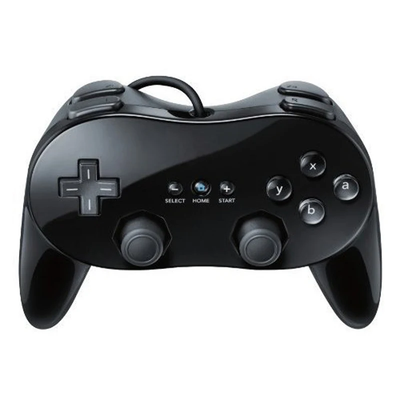 Для Wii Classic двойной аналоговый проводной контроллер для Nintendo Пульт