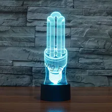 Luminaria сохранение в форме лампы 3D огни детские лампы для декора визуальный светодиодный ночник Иллюзия для настроения изменение цвета Рождественский подарок