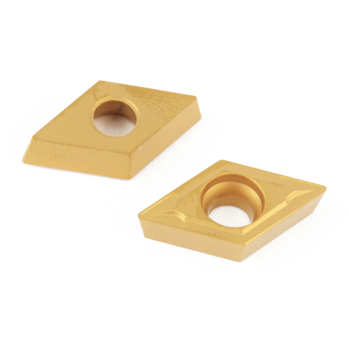 10pcs DCMT11T304-HM YBC251 Carbide Inserts Hard Steel Blades Golden Cutter for Lathe Tool Turning Holder Borinf Bar