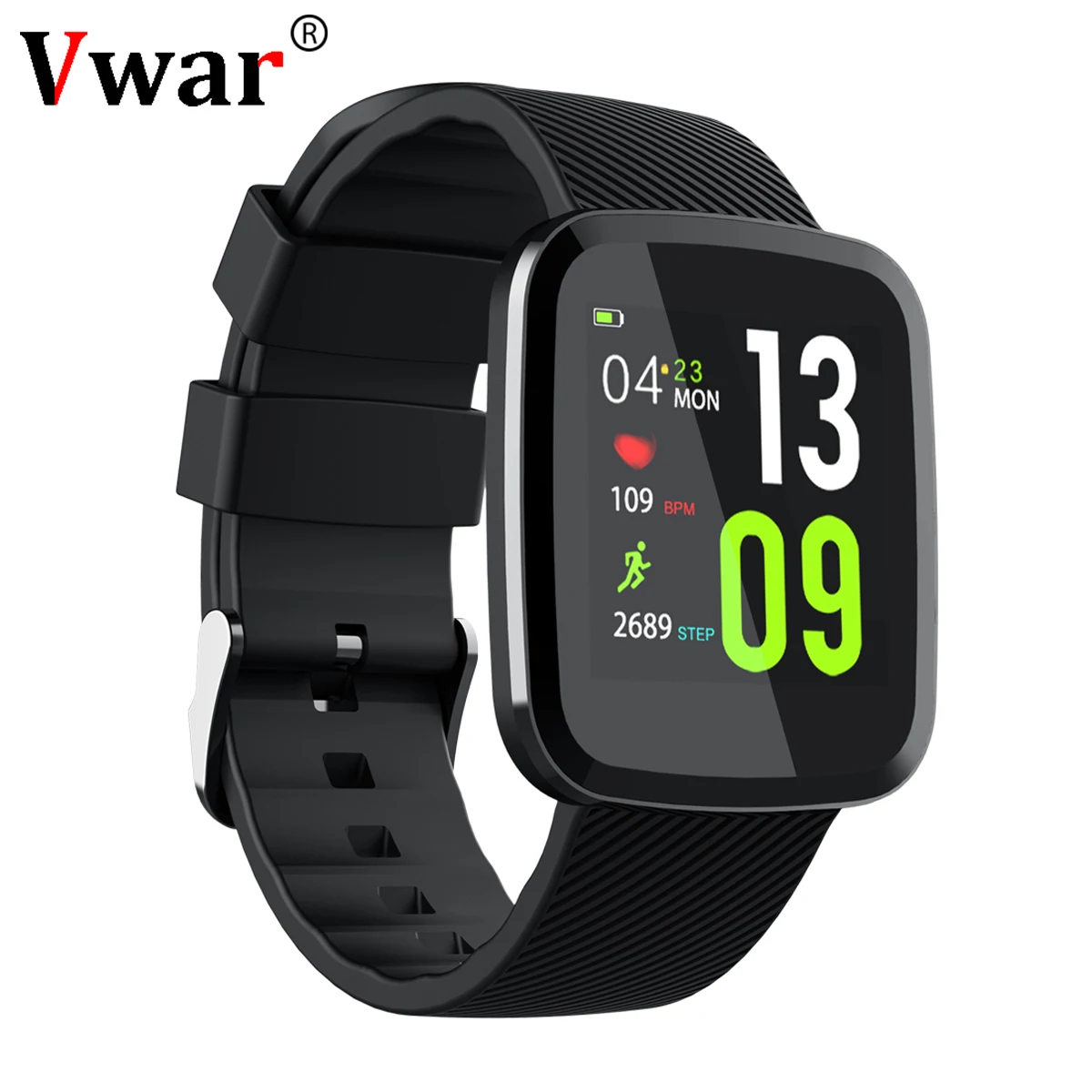 

2019 Vwar Z30 Full Touch Screen Smart Watch IP67 Waterproof Fitness Tracker Heart Rate Monitor Sport Smartwatch For IOS xaomi