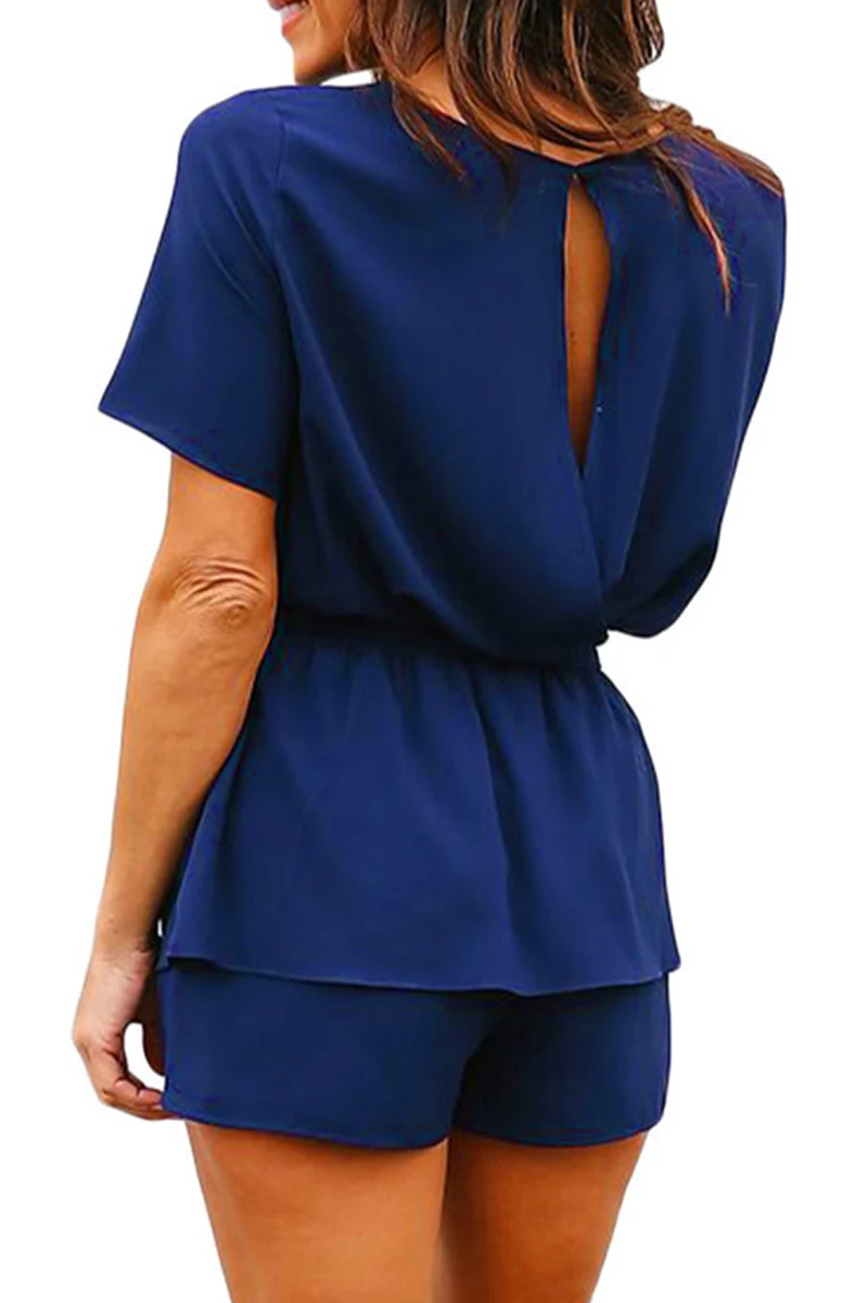One sets Women Girl Casual Waistband   Shorts Set Top Blouse Short Pants
