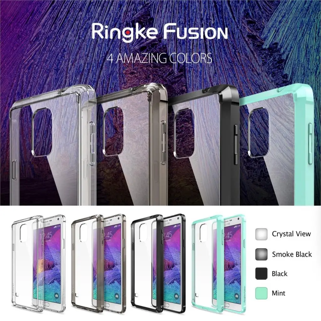imágenes para 100% Original Ringke Fusión Carcasas Para Galaxy Note 4 Crystal Clear de Resistencia Telón de fondo Bolsas Móvil Casos para Samsung Galaxy Note 4 imágenes para 100% Original Ringke Fusión Carcasas Para Galaxy Note 4 Crystal Clear de Resistencia Telón de fondo Bolsas Móvil Casos para Samsung Galaxy Note 4