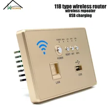 HESSWAY 118 Тип настенный встроенный беспроводной маршрутизатор AP беспроводной Wifi телефон USB зарядка с двойной антенной передачи