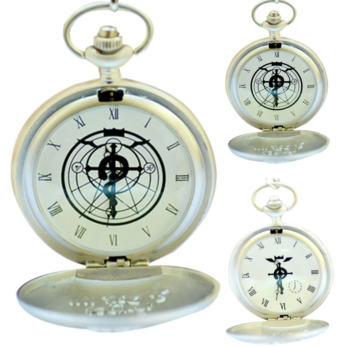 Новые повседневные часы с цепочкой тренд дизайн гиппокамп английская Нижняя крышка кварцевые карманные часы Ретро Стиль Классические