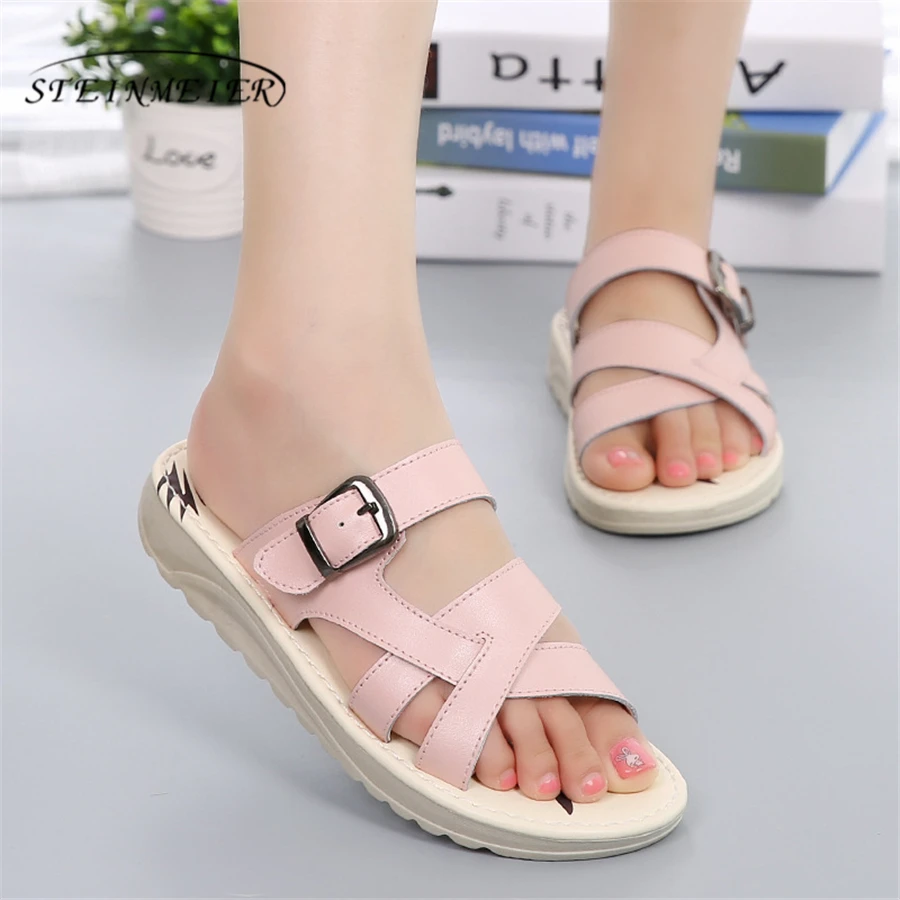 

Genuine cow Leather lady casual flats Sandals handmade vintage British style oxford women shoes 2018 black blue pink white