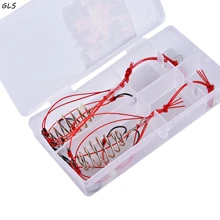 2 шт./кор. новая рыболовная эксплозионные крючки Высокое качество упакованы с 5 крючков с бородкой