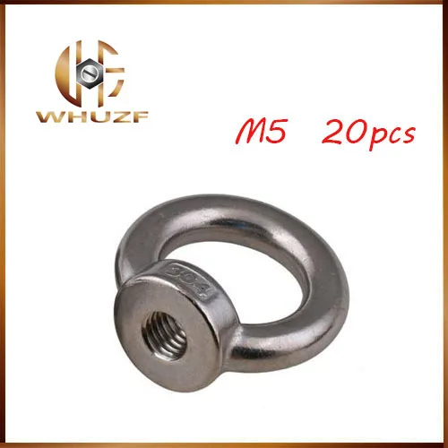 

Free shipping 20Pcs/Lot M5 304 Stainless Steel Lifting Eye Nut Ring Shape Nuts 20Pcs/Lot eye nuts CPC131 with good quality