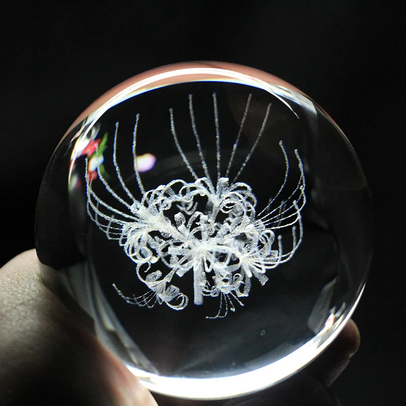 Роскошный звездное небо 3D лазерный хрустальный шар с гравировкой Глобус медитация Исцеление волшебный феншуй Сфера