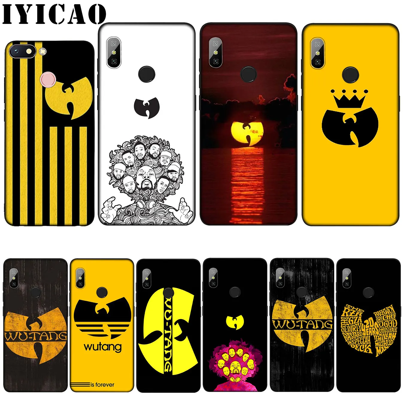 

IYICAO Wu-Tang Wu Tang Clan Ultra Thin Cartoon Soft Silicone Case for Xiaomi Mi 9 8 A2 Lite A1 6 pocophone f1 MAX 3 mi9 mi8 mia2