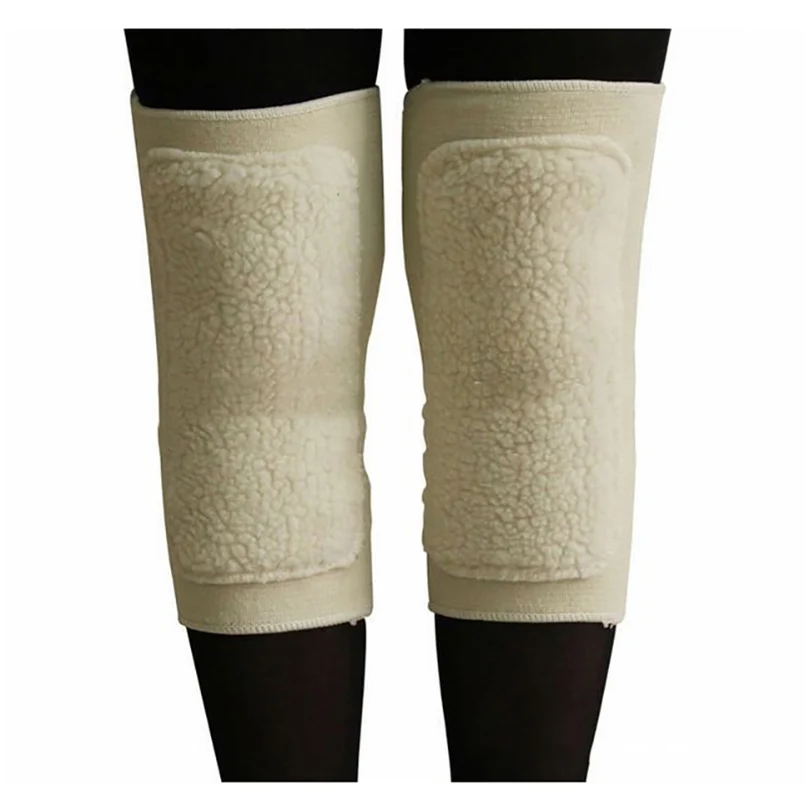 

1 Pair Unisex Lamb Cashmere Kneecap Leg Support Sleeve Winter Elastic Warmer Knee Pads Windproof Arthritis Prevention Protector