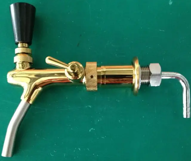 Best Offers German gold plated style kegerator tap homebrew adjustable beer faucet,Brass beer barrel connecting faucet/coffee machine faucet Best Offers German gold plated style kegerator tap homebrew adjustable beer faucet,Brass beer barrel connecting faucet/coffee machine faucet